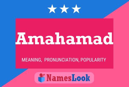 Amahamad Name Poster