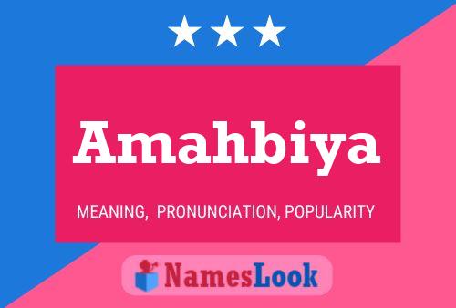 Amahbiya Name Poster