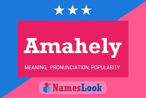 Amahely Name Poster