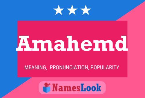 Amahemd Name Poster