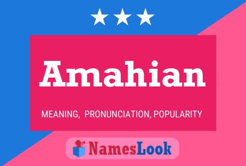 Amahian Name Poster