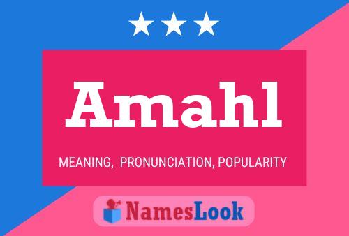 Amahl Name Poster