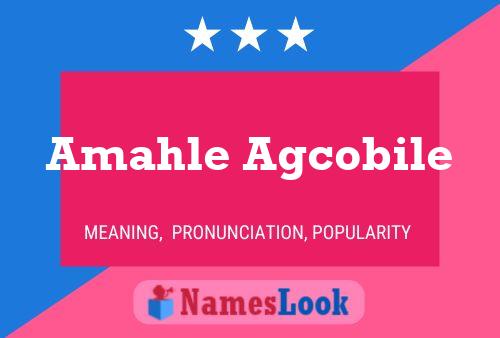 Amahle Agcobile Name Poster