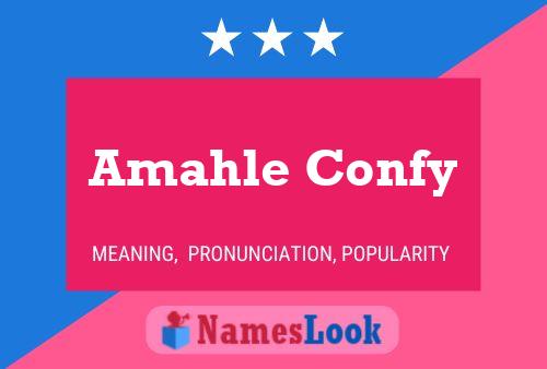 Amahle Confy Name Poster