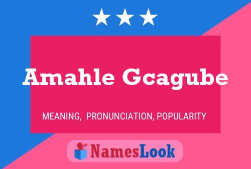 Amahle Gcagube Name Poster