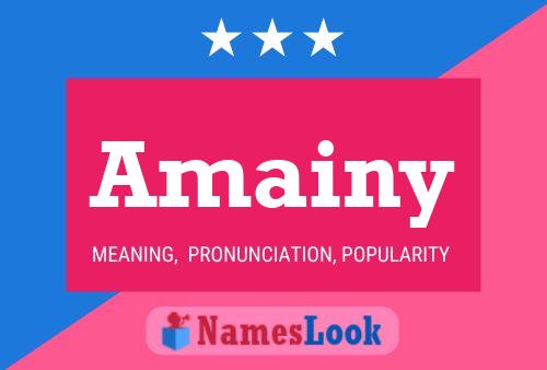 Amainy Name Poster