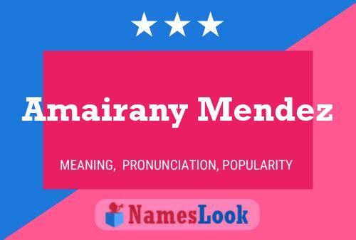 Amairany Mendez Name Poster