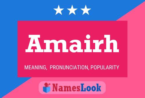 Amairh Name Poster