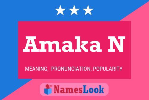 Amaka N Name Poster