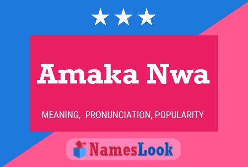 Amaka Nwa Name Poster