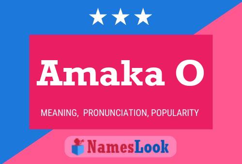 Amaka O Name Poster