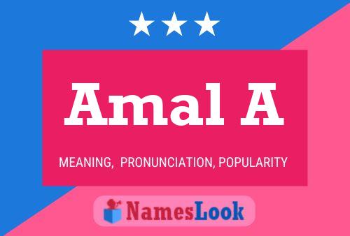 Amal A Name Poster