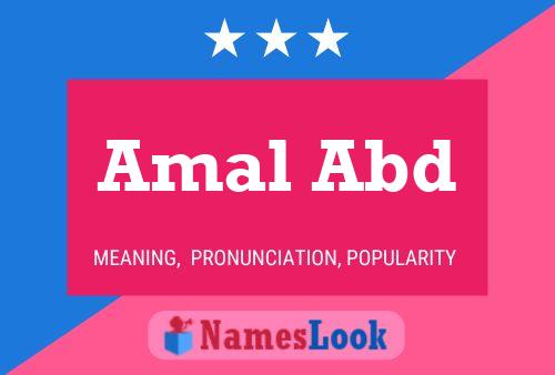 Amal Abd Name Poster