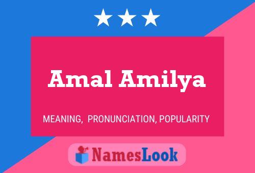 Amal Amilya Name Poster