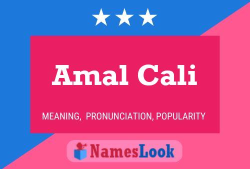 Amal Cali Name Poster