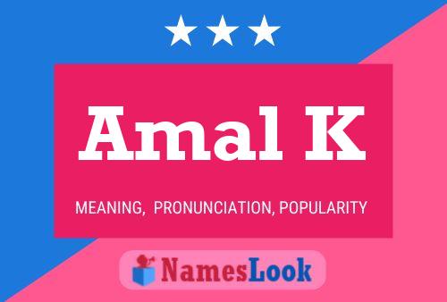 Amal K Name Poster