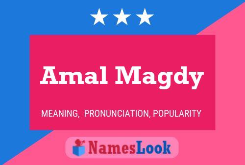 Amal Magdy Name Poster