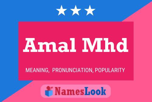 Amal Mhd Name Poster