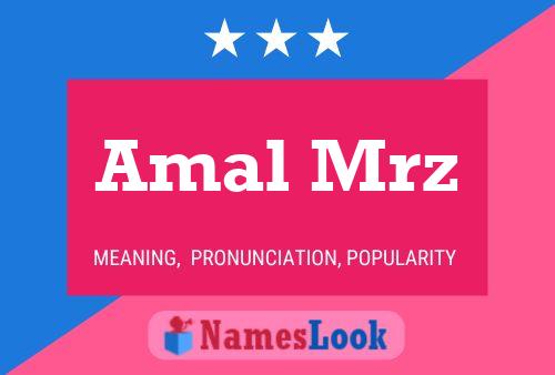 Amal Mrz Name Poster