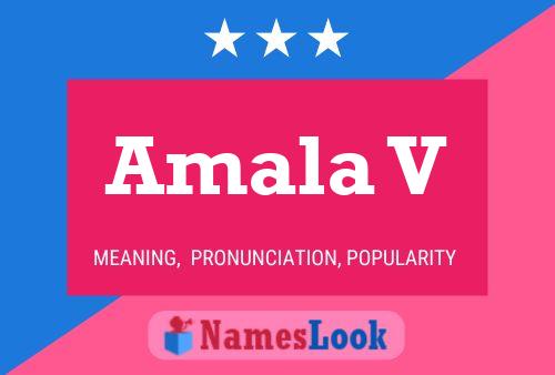 Amala V Name Poster