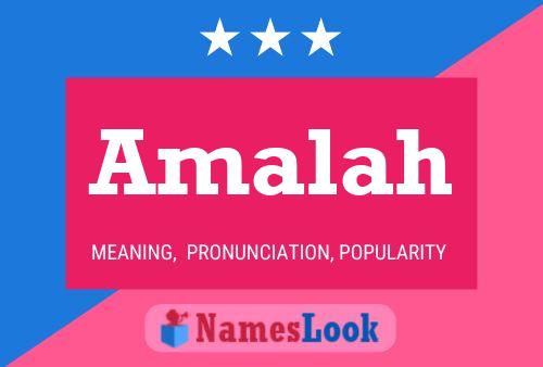 Amalah Name Poster