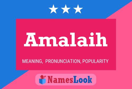 Amalaih Name Poster