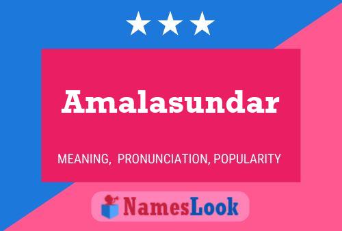 Amalasundar Name Poster