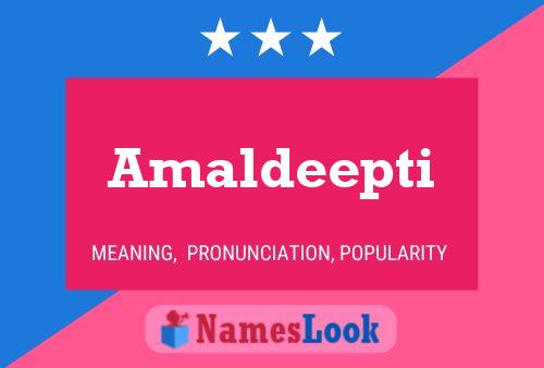 Amaldeepti Name Poster