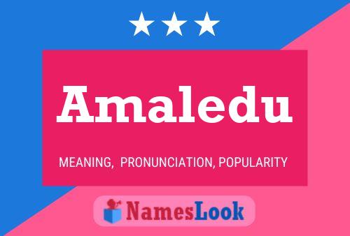 Amaledu Name Poster