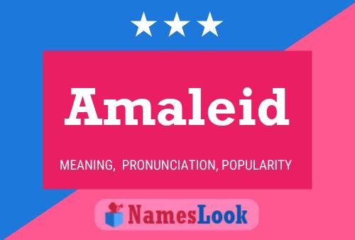 Amaleid Name Poster