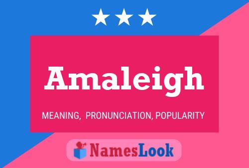 Amaleigh Name Poster