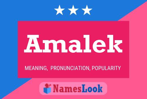 Amalek Name Poster