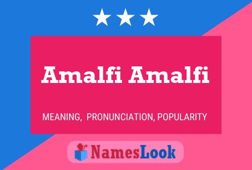 Amalfi Amalfi Name Poster