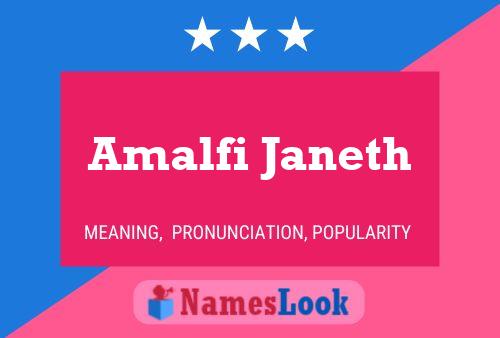 Amalfi Janeth Name Poster