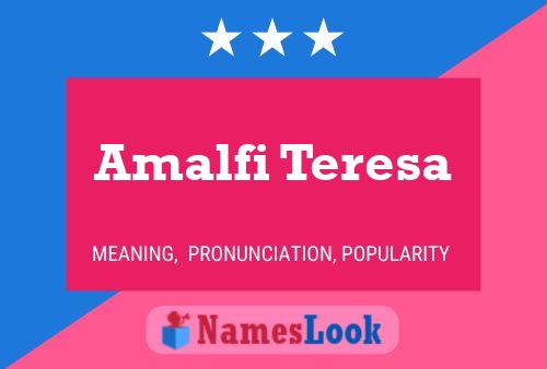 Amalfi Teresa Name Poster