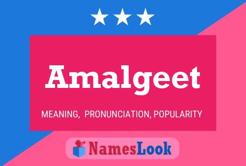 Amalgeet Name Poster