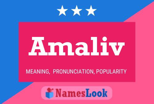 Amaliv Name Poster