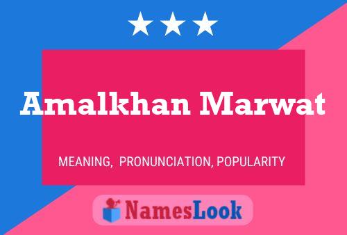 Amalkhan Marwat Name Poster