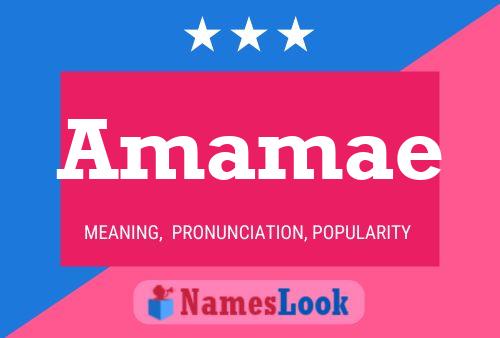 Amamae Name Poster