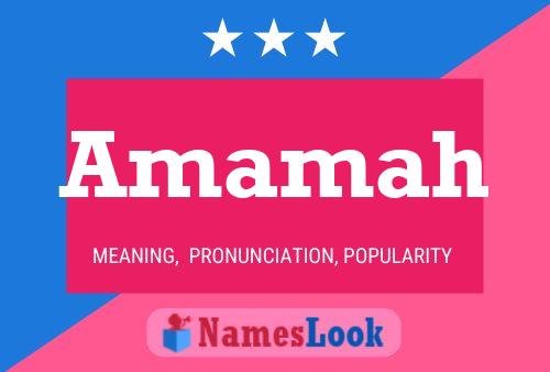 Amamah Name Poster