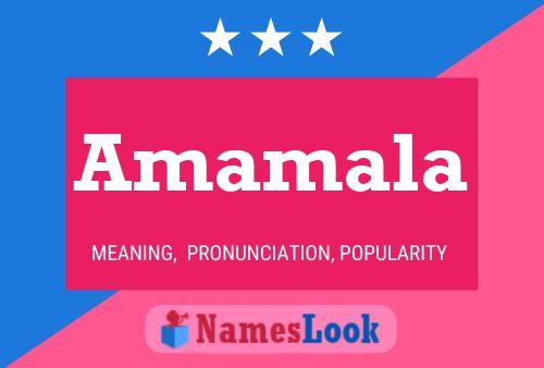 Amamala Name Poster