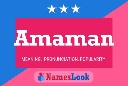 Amaman Name Poster