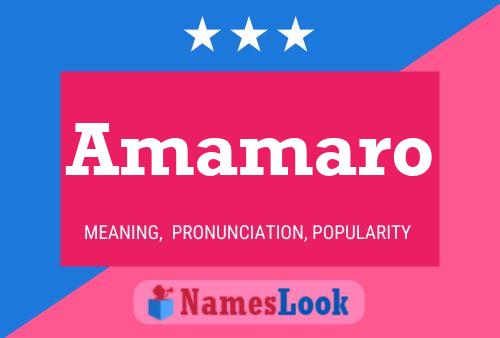 Amamaro Name Poster