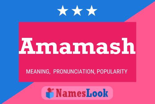 Amamash Name Poster