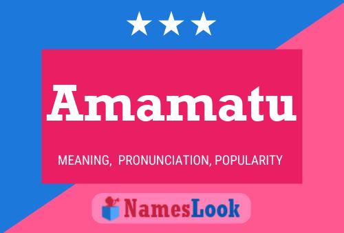 Amamatu Name Poster