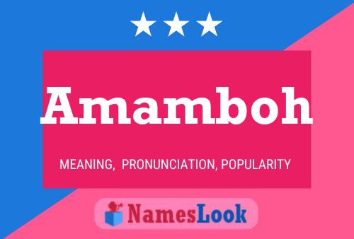 Amamboh Name Poster