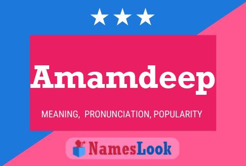 Amamdeep Name Poster