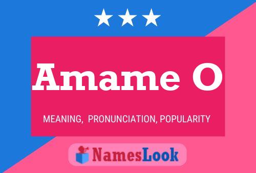 Amame O Name Poster