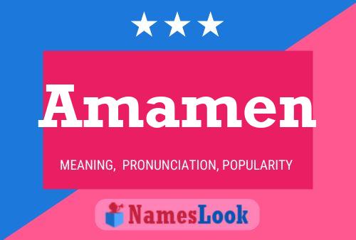 Amamen Name Poster