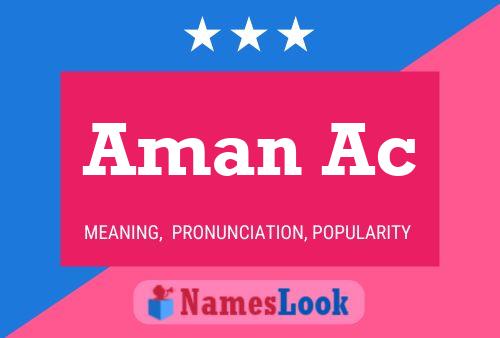 Aman Ac Name Poster